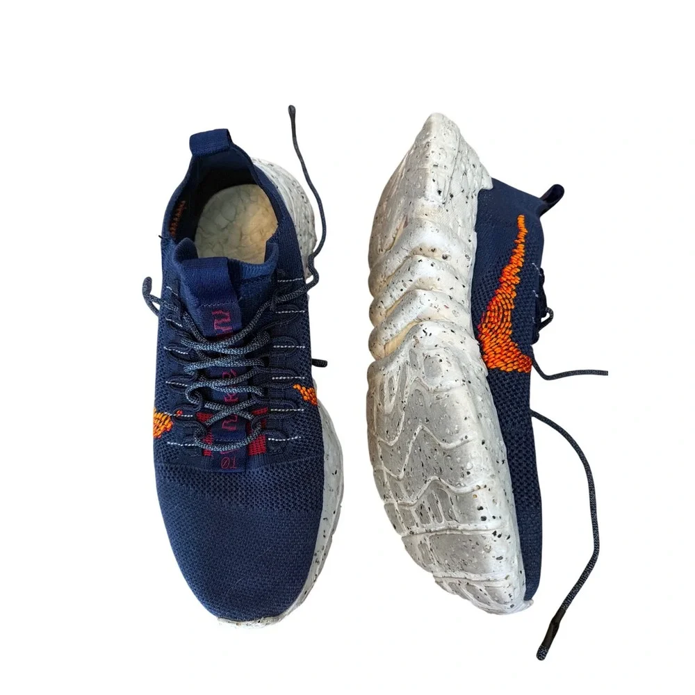 Nike Space Hippie 01 Midnight Navy Orange Sneakers Knicks Mens 11